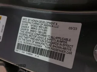 2023 Acura Integra with VIN 19UDE4H21PA026824, listed as a Copart auction lot 49228455 with 19,272 mi miles and Salvage Title. Bid and sale history available at DreamBid. Image 12.