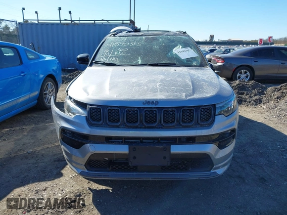 2023 Jeep Compass (RED) Edition with VIN 3C4NJDCN7PT532716, listed as a IAAI auction lot 41590385 with 16,190 mi miles and . Bid and sale history available at carsss.com. Image 12.