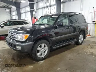 2005 Toyota Land Cruiser z VIN JTEHT05J652080293, wystawiony jako Copart lot #58485065 z przebiegiem 165 069 mil mil oraz Szkoda całkowita • Salvage title. Historia ofert i sprzedaży dostępna na DreamBid. Obrazek 1.