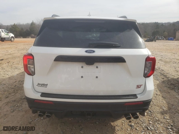 2021 Ford Explorer ST with VIN 1FM5K8GC8MGC36922, listed as a Copart auction lot 42200065 with 58,383 mi miles and Salvage Title. Bid and sale history available at carsss.com. Image 6.
