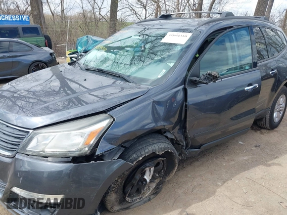 2013 Chevrolet Traverse LS with VIN 1GNKRFED7DJ116297, listed as a IAAI auction lot 41894310 with 180,551 mi miles. Bid and sale history available at carsss.com. Image 6.