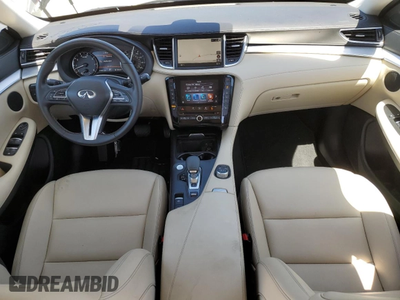 2020 Infiniti QX50 Luxe with VIN 3PCAJ5M15LF110372, listed as a Copart auction lot 48747493 with 27,641 mi miles and . Bid and sale history available at DreamBid. Image 8.