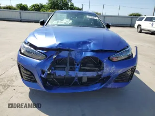 2023 BMW i4 M50 with VIN WBY33AW07PFN73257, listed as a Copart auction lot 53394614 with 10,216 mi miles and Salvage Title. Bid and sale history available at carsss.com. Image 5.