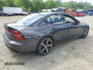 2024 Volvo S60 Ultimate Dark Theme with VIN 7JRL12TM4RG313644, listed as a Copart auction lot 55887415 with 10,606 mi miles and Salvage title. Bid and sale history available at DreamBid. Image 3.