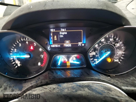 2017 Ford Escape SE with VIN 1FMCU9G95HUA61631, listed as a Copart auction lot 51077705 with 108,705 mi miles and Salvage Title. Bid and sale history available at carsss.com. Image 9.
