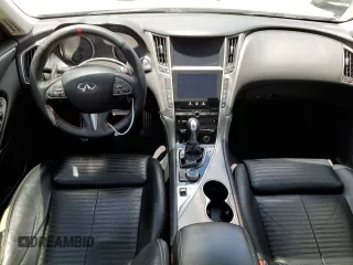 2015 Infiniti Q50 Sport with VIN JN1BV7AP4FM344160, listed as a Copart auction lot 61480985 with 99,666 mi miles and Salvage title. Bid and sale history available at DreamBid. Image 8.