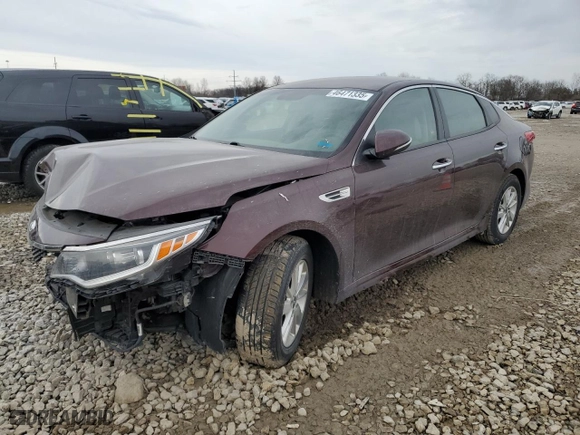 2018 Kia Optima LX with VIN 5XXGT4L38JG237547, listed as a Copart auction lot 46471335 with 133,051 mi miles and Salvage Title. Bid and sale history available at carsss.com. Image 1.