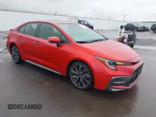 2020 Toyota Corolla SE with VIN JTDP4RCE8LJ006903, listed as a IAAI auction lot 41622376 with 44,529 mi miles. Bid and sale history available at carsss.com. Image 1.
