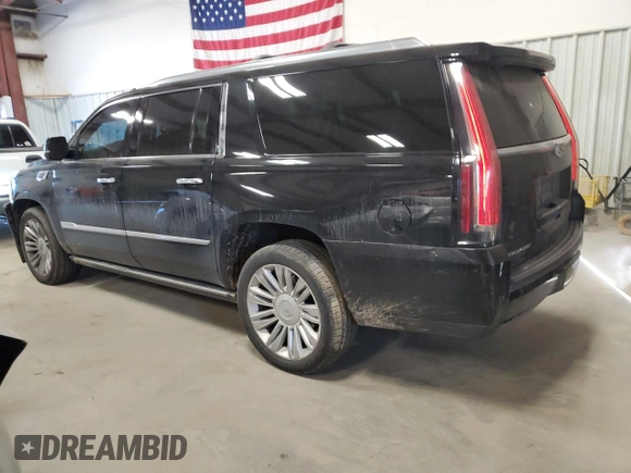2015 Cadillac Escalade ESV Platinum z VIN 1GYS4UKJ7FR606162, wystawiony jako Copart lot #41988655 z przebiegiem 252 337 mil mil oraz Szkoda całkowita • Salvage title. Historia ofert i sprzedaży dostępna na DreamBid. Obrazek 2.