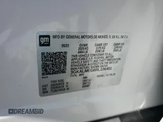 2024 GMC Terrain SLE with VIN 3GKALMEG6RL106451, listed as a Copart auction lot 57815815 with 14,803 mi miles and Salvage title. Bid and sale history available at DreamBid. Image 13.