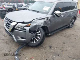 2022 Nissan Armada Platinum with VIN JN8AY2DA1N9393526, listed as a IAAI auction lot 40959780 with 70,000 mi miles. Bid and sale history available at carsss.com. Image 6.