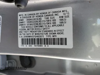 2016 Honda CR-V LX with VIN 2HKRM4H37GH603073, listed as a Copart auction lot 47425875 with Not Provided miles and Salvage Title. Bid and sale history available at carsss.com. Image 13.