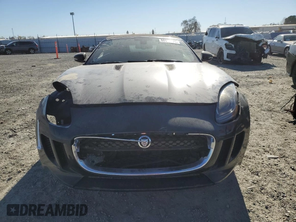 2014 Jaguar F-Type V6 with VIN SAJWA6E75E8K03346, listed as a Copart auction lot 88558275 with Not Provided miles and Salvage Title. Bid and sale history available at DreamBid. Image 5.