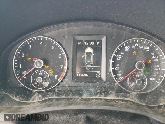 2013 Volkswagen Eos Komfort with VIN WVWBW8AH1DV001953, listed as a Copart auction lot 54167185 with 118,696 mi miles and Clean Title. Bid and sale history available at DreamBid. Image 9.