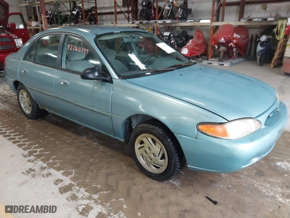 1997 Ford Escort LX with VIN 1FALP13P1VW129544, listed as a IAAI auction lot 42060399 with 185,727 mi miles. Bid and sale history available at carsss.com. Image 1.