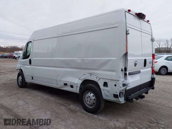 2023 Ram ProMaster Cargo with VIN 3C6LRVDG9PE603061, listed as a IAAI auction lot 41978109 with 12,921 mi miles. Bid and sale history available at carsss.com. Image 3.