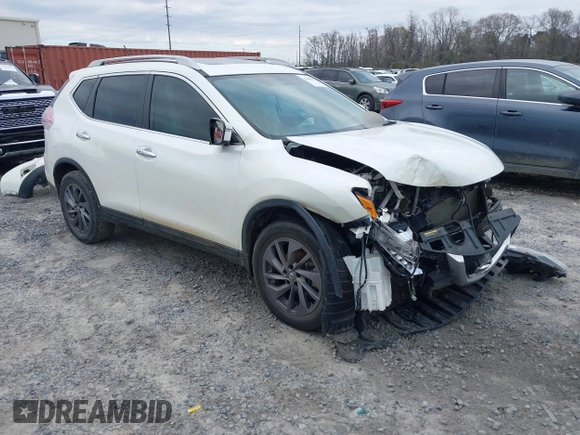 2016 Nissan Rogue SL with VIN 5N1AT2MT7GC873311, listed as a IAAI auction lot 41645032 with 98,535 mi miles. Bid and sale history available at carsss.com. Image 1.