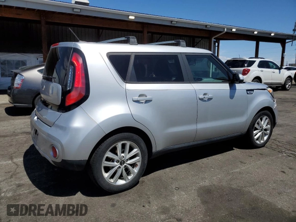 2017 Kia Soul + with VIN KNDJP3A52H7455477, listed as a Copart auction lot 54741705 with 137,417 mi miles and Salvage Title. Bid and sale history available at carsss.com. Image 3.