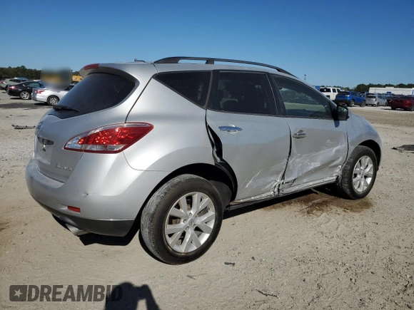 2014 Nissan Murano S with VIN JN8AZ1MW1EW504645, listed as a Copart auction lot 50067035 with 151,422 mi miles and Salvage Title. Bid and sale history available at DreamBid. Image 3.