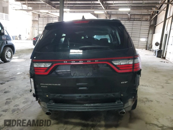 2017 Dodge Durango GT with VIN 1C4RDJDG9HC814439, listed as a Copart auction lot 53280975 with 106,286 mi miles and Salvage title. Bid and sale history available at DreamBid. Image 6.