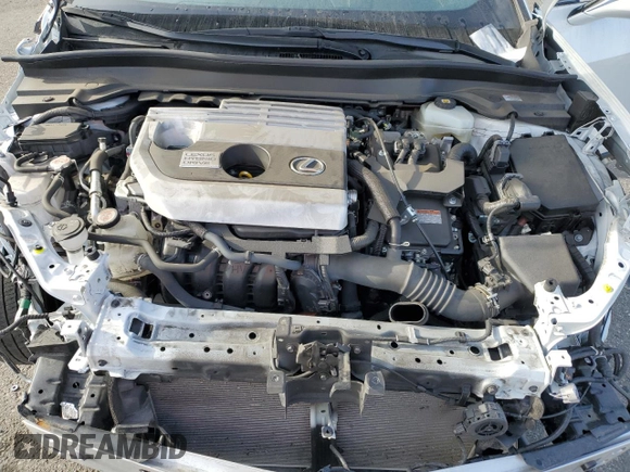 2022 Lexus UX 250h with VIN JTHX9JBH2N2056285, listed as a Copart auction lot 87221214 with 33,377 mi miles and Salvage title. Bid and sale history available at DreamBid. Image 12.