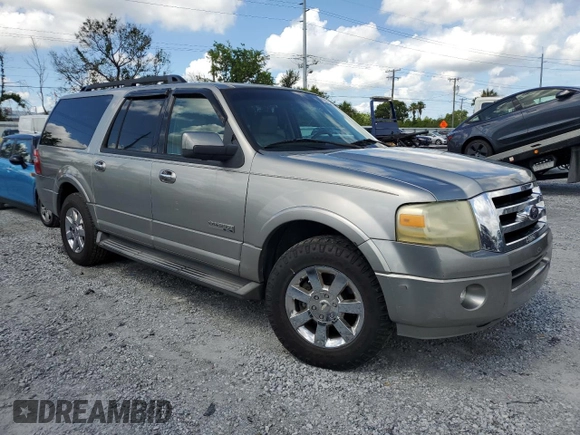 2008 Ford Expedition Max SSV with VIN 1FMFK15588LA64923, listed as a Copart auction lot 60997435 with 223,446 mi miles and Salvage title. Bid and sale history available at DreamBid. Image 1.