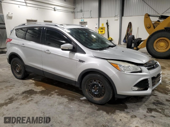 2014 Ford Escape Titanium with VIN 1FMCU9J95EUD74439, listed as a Copart auction lot 44552815 with 204,859 mi miles and Salvage Title. Bid and sale history available at carsss.com. Image 4.