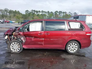 2013 Toyota Sienna XLE with VIN 5TDDK3DC0DS052412, listed as a IAAI auction lot 41850630 with Not Provided miles and . Bid and sale history available at DreamBid. Image 14.