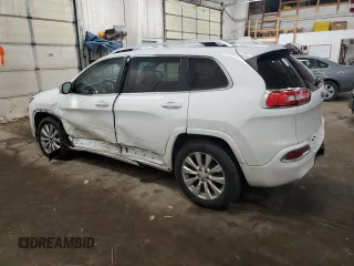 2018 Jeep Cherokee Overland with VIN 1C4PJMJX9JD613338, listed as a Copart auction lot 88442495 with 55,597 mi miles and Non Repairable. Bid and sale history available at carsss.com. Image 2.