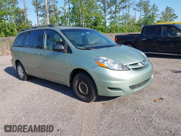 2006 Toyota Sienna CE with VIN 5TDZA23C06S390125, listed as a IAAI auction lot 42067821 with 147,152 mi miles and . Bid and sale history available at carsss.com. Image 1.