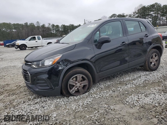 2017 Chevrolet Trax LS with VIN 3GNCJNSB5HL289954, listed as a Copart auction lot 43061775 with 75,481 mi miles and Salvage Title. Bid and sale history available at carsss.com. Image 1.