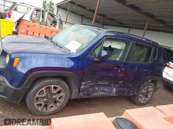 2018 Jeep Renegade Latitude with VIN ZACCJABB4JPH62323, listed as a IAAI auction lot 42202217 with 111,042 mi miles and . Bid and sale history available at DreamBid. Image 13.