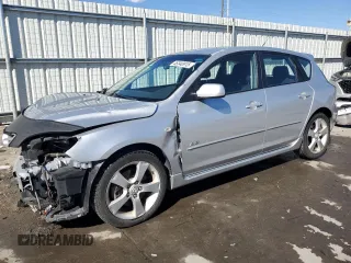 2005 Mazda 3 s with VIN JM1BK143651291084, listed as a Copart auction lot 46340915 with 133,001 mi miles and Salvage Title. Bid and sale history available at carsss.com. Image 1.
