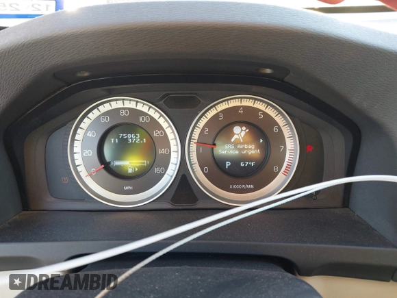 2013 Volvo S60 T5 Premier with VIN YV1612FS4D1211904, listed as a IAAI auction lot 42228398 with 75,863 mi miles and . Bid and sale history available at DreamBid. Image 7.