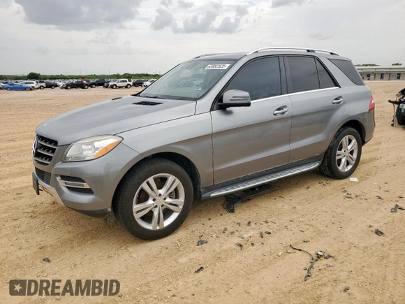 2014 Mercedes-Benz M 350 with VIN 4JGDA5JB9EA327618, listed as a Copart auction lot 63082525 with 162,307 mi miles and Salvage title. Bid and sale history available at DreamBid. Image 1.