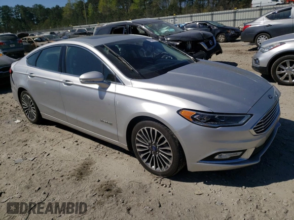 2018 Ford Fusion Titanium with VIN 3FA6P0RU6JR155543, listed as a Copart auction lot 46081033 with 76,466 mi miles and . Bid and sale history available at DreamBid. Image 4.