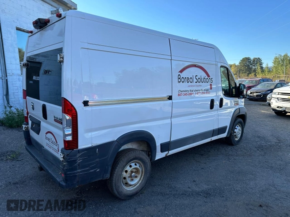 2017 Ram ProMaster Cargo with VIN 3C6TRVCG6HE537734, listed as a Copart auction lot 76005984 with 218,832 mi miles and Salvage Title. Bid and sale history available at carsss.com. Image 4.