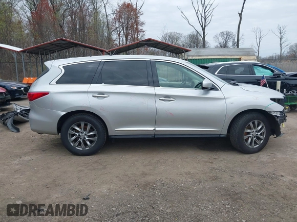 2015 Infiniti QX60 with VIN 5N1AL0MN6FC501897, listed as a IAAI auction lot 41950700 with 109,603 mi miles. Bid and sale history available at carsss.com. Image 13.