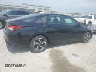 2023 Hyundai Elantra SEL with VIN KMHLS4AG6PU406406, listed as a Copart auction lot 50453865 with 37,130 mi miles and Salvage Title. Bid and sale history available at DreamBid. Image 3.