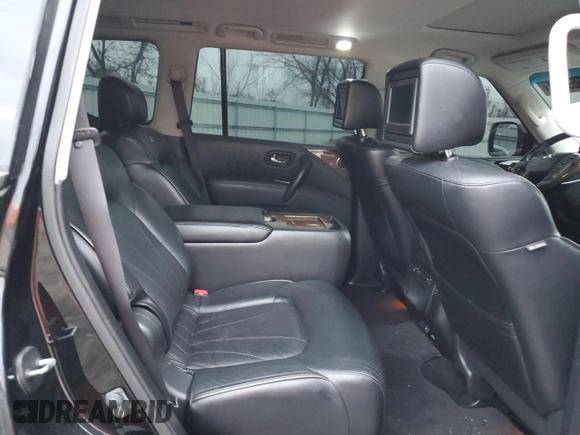 2011 Infiniti QX56 7-passenger with VIN JN8AZ2NE9B9006375, listed as a Copart auction lot 81569174 with 186,785 mi miles and Clean Title. Bid and sale history available at carsss.com. Image 11.
