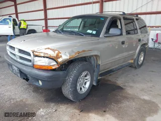 2002 Dodge Durango SLT with VIN 1B4HS48N92F141070, listed as a IAAI auction lot 41878553 with 206,887 mi miles. Bid and sale history available at carsss.com. Image 2.