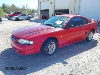 1996 Ford Mustang with VIN 1FALP4044TF203127, listed as a IAAI auction lot 41887713 with 86,008 mi miles. Bid and sale history available at carsss.com. Image 2.