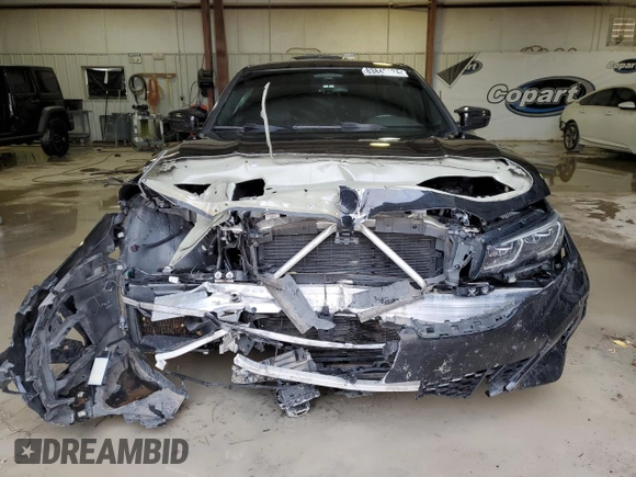 2022 BMW 3 Series M340i xDrive with VIN 3MW5U9J08N8C24995, listed as a Copart auction lot 83840124 with 0 mi miles and Salvage Title. Bid and sale history available at carsss.com. Image 5.