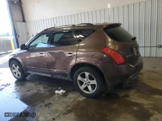 2003 Nissan Murano SL with VIN JN8AZ08W53W212661, listed as a Copart auction lot 88553385 with 167,319 mi miles and Clean Title. Bid and sale history available at carsss.com. Image 2.