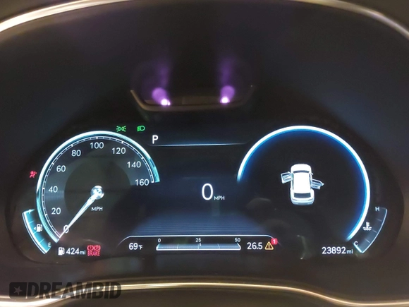 2023 Genesis GV80 z VIN KMUHBDSB4PU130267, wystawiony jako IAAI lot #42495630 z przebiegiem 23 892 mil mil oraz . Historia ofert i sprzedaży dostępna na DreamBid. Obrazek 7.