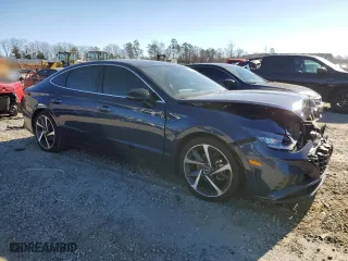 2021 Hyundai Sonata SEL Plus with VIN 5NPEJ4J2XMH132301, listed as a Copart auction lot 46515995 with 54,997 mi miles and Salvage Title. Bid and sale history available at carsss.com. Image 4.