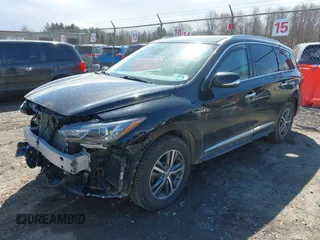 2020 Infiniti QX60 LUXE with VIN 5N1DL0MM9LC502865, listed as a IAAI auction lot 42000744 with 100,359 mi miles. Bid and sale history available at carsss.com. Image 2.