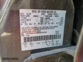 2008 Ford Super Duty F-350 DRW XL with VIN 1FTWW33R88EB33334, listed as a Copart auction lot 47575965 with 219,596 mi miles and Salvage Title. Bid and sale history available at carsss.com. Image 12.