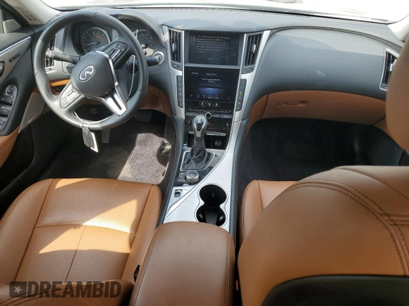 2024 Infiniti Q50 Luxe with VIN JN1EV7BR5RM630469, listed as a Copart auction lot 72450624 with 14,131 mi miles and Salvage Title. Bid and sale history available at DreamBid. Image 8.