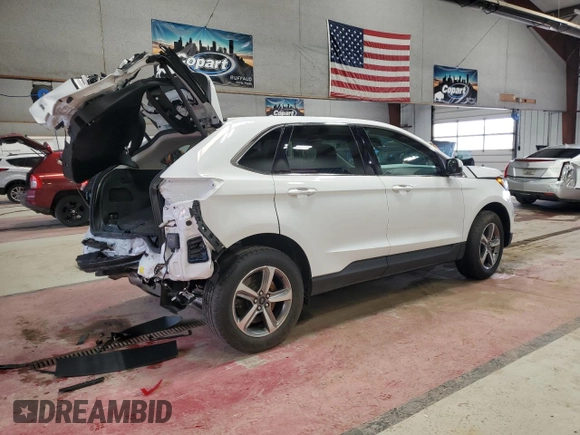 2024 Ford Edge SEL with VIN 2FMPK4J90RBA30135, listed as a Copart auction lot 51007555 with 15,249 mi miles and Salvage Title. Bid and sale history available at carsss.com. Image 3.